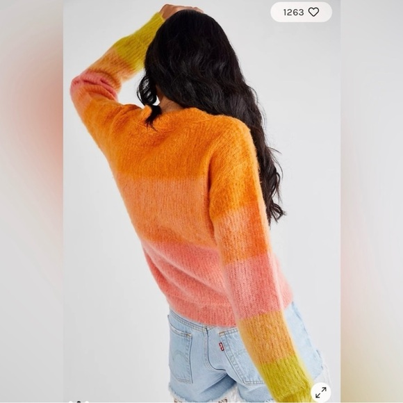 Free People Autumn Sky Pullover NWT‎ Large - Picture 10 of 14